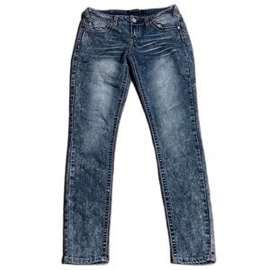 Premiere by‎ Rue-21 Acid Wash Skinny Jeans w/Embroidered Pockets 5/6R